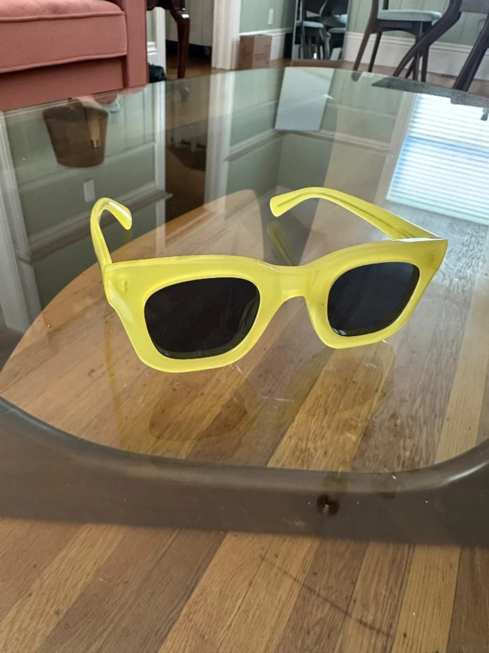 Brain dead yellow sun glasses